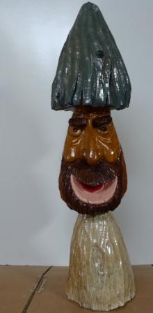 гриб с бородой, скульптура